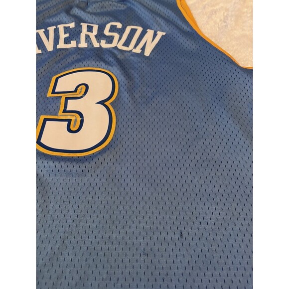 Allen Iverson Denver Nuggets Retro Throwback Swingman Jersey Mens XL Vintage NBA - Picture 7 of 8